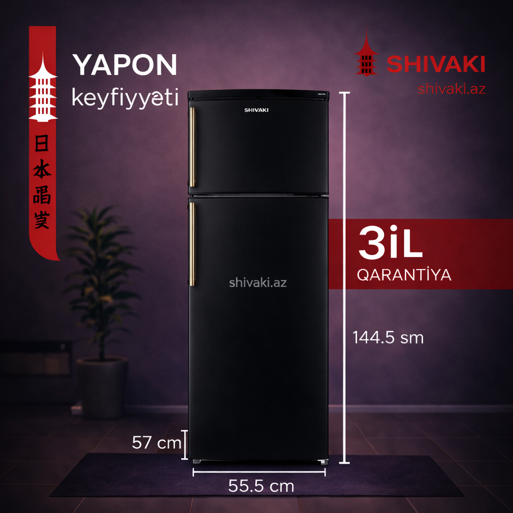 Soyuducu Shivaki HD276FN Black